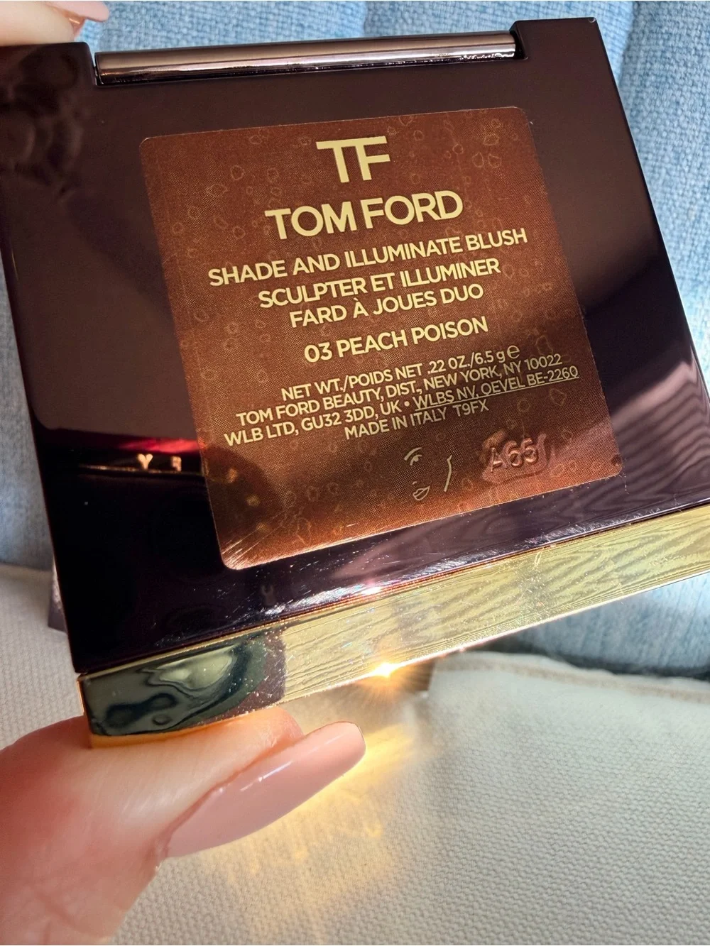 🍑NEW TOM FORD Shade & Illuminate Blush 03 Peach Poison .22 Oz.